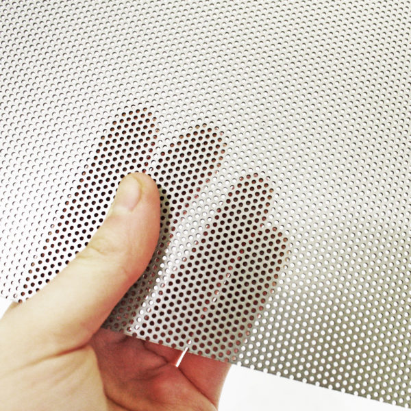 Our perforated stainless steel sheets are punched in a wide variety of hole diameters and center-to-center staggered dimensions. The advantage of perforated stainless steel is that it offers considerable savings in weight, and is excellent for applications requiring ventilation, passage of light or sound, while still being appealing to the eye.
